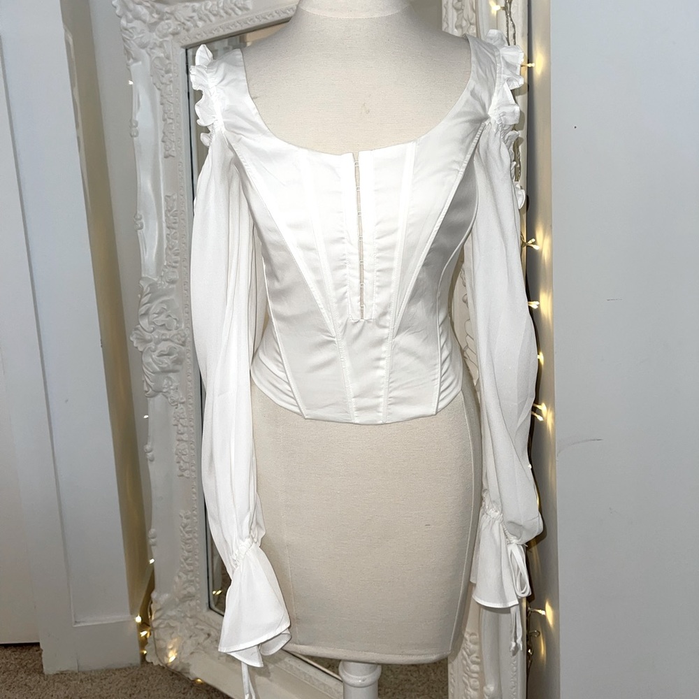 Vici dolls white corset top!